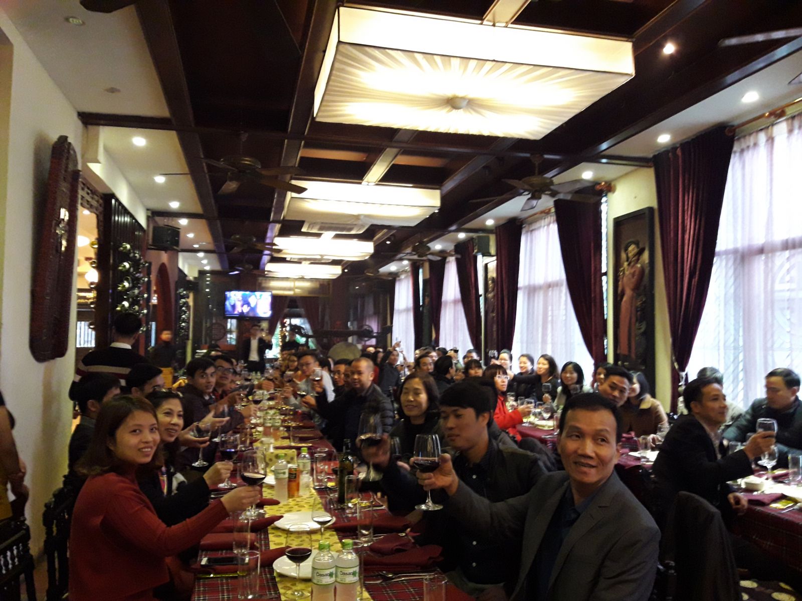 MỪNG NĂM MỚI 2018 CÔNG TY TELIN TỔ CHỨC BUỔI TIỆC LIÊN HOAN